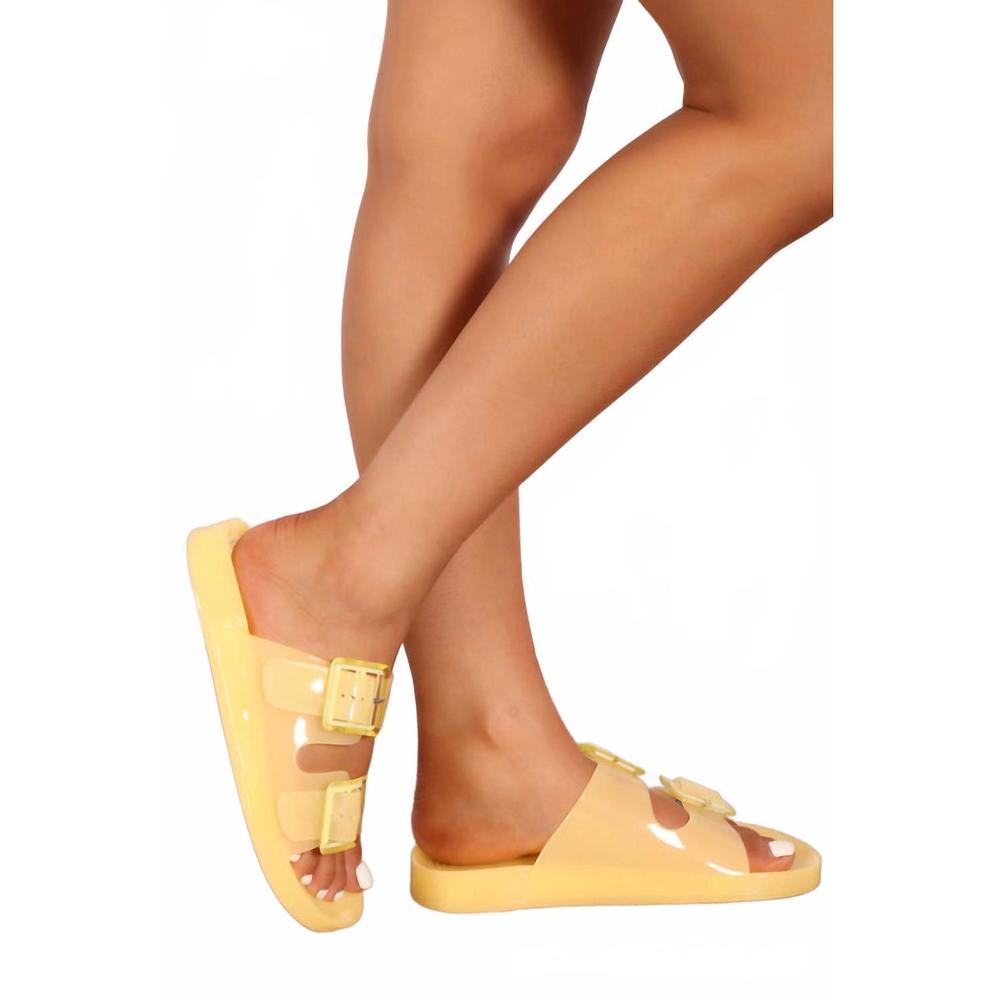 NEW LA SHOE KING women's taylor sandal in yellow